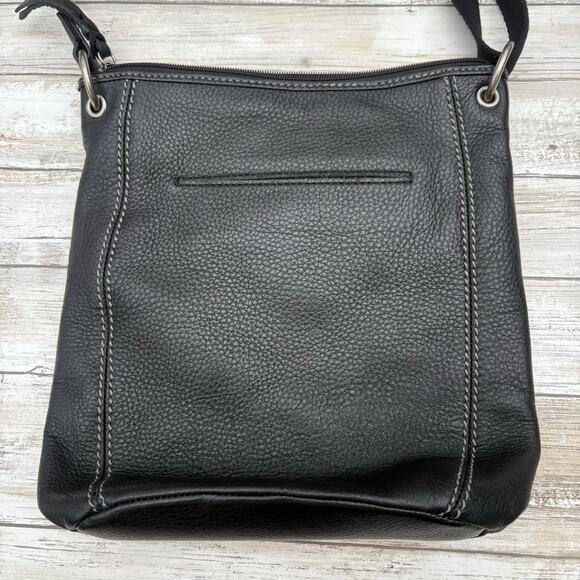 The Sak Laurel Purse Black Pebbled Leather Crossbody Classic Travel Casual - Picture 2 of 9